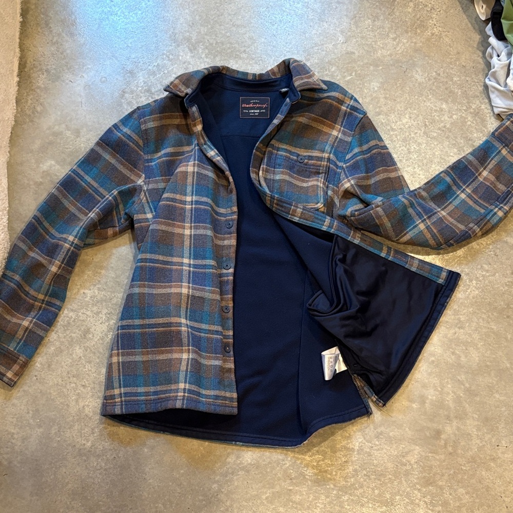 Weatherproof men’s vintage flannel jacket